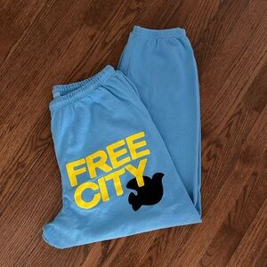 Free City light blue sweatpants